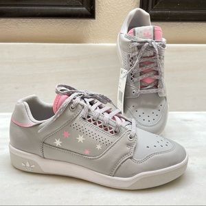 Adidas | Slamcourt Low Top Sneaker Stars 6.5 Gray Pink